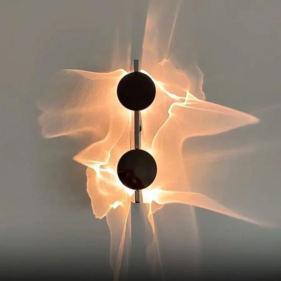 Arandela Orgânica Contemporânea – 1 ou 2 Pontos de Luz, Projeção Cênica e Iluminação por Sombras