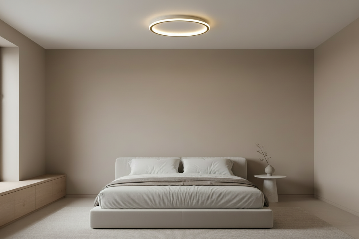 Lustre de Teto Circle Plafon Luminária de Teto Circular LED Nordic Minimalista com Controle Remoto 20cm 30cm 40cm 50cm 60cm 80cm