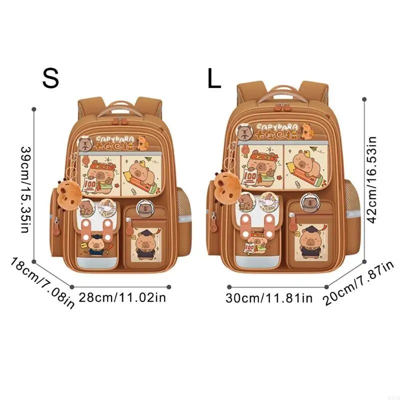 Mochila Escolar Infantil – Ortopédica, Impermeável + Kit Capivara Exclusivo
