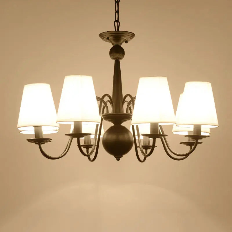 Lustre Preto Vintage De 3 a 10 Cúpulas