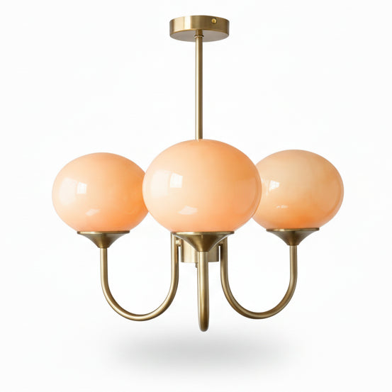 Lustre Pendente, Arandela e Abajur Moderno Bauhaus Glass – Coleção Completa (3 e 5 Globos)