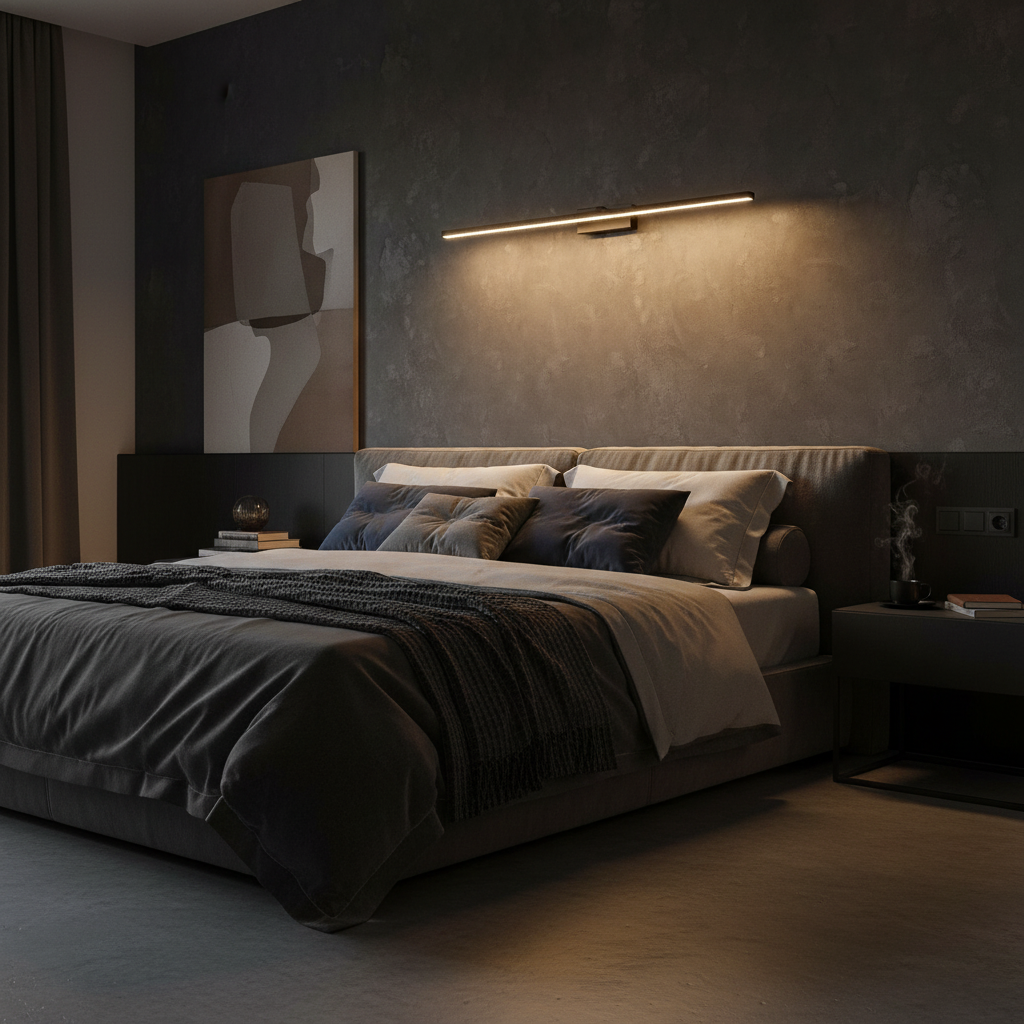 Arandela 360 LED Linear  Rotativa  Bivolt 30cm 40cm E 50cm Luminária Vanity