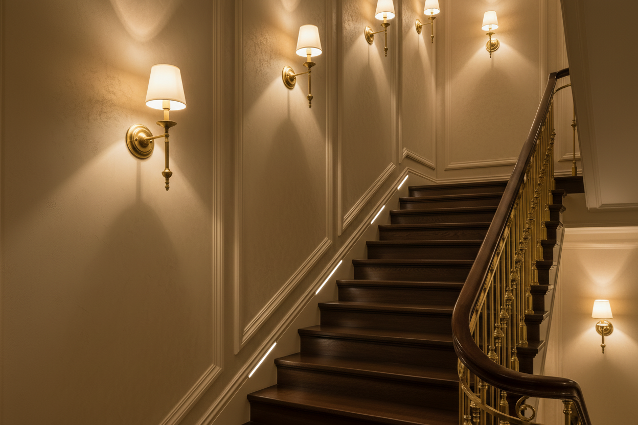 Arandela de Parede Tocheiro Dourada Classic Luminária