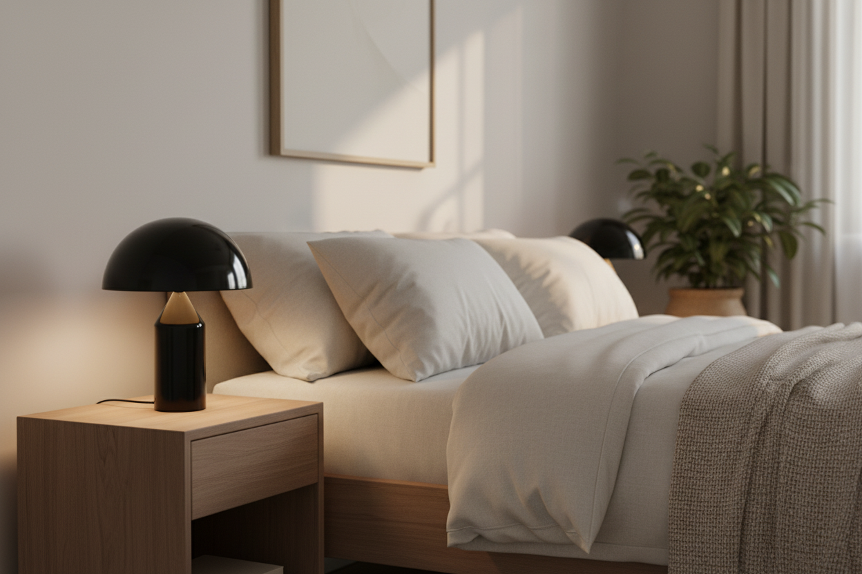 Atollo Luminária De Mesa Led Com Fio | LED Cogumelo Mushroom