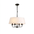 Lustre Vintage Americana Pendente Cúpula Única Tecido para Estar e Jantar