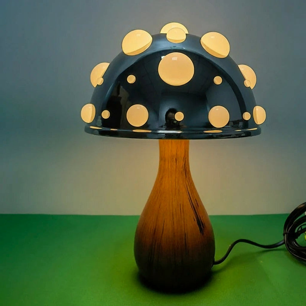 Amanita  Mushroom Luminária de Mesa Cogumelo Luminária Temática