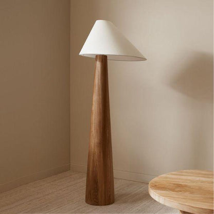 Japanese Wood Wabi-Sabi Floor Lamp 