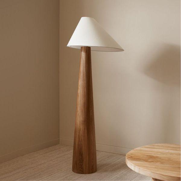 Luminária De Piso Japonesa Wood Wabi-Sabi