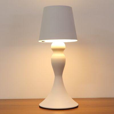 Top Tact White Metal Wireless Lamp for Bedroom Office Study Restaurants Inn and Hotels