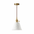 Pendente de Cerâmica Vintage Branco cônico delicado — 14 cm em fundo branco