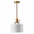 Pendente de Cerâmica Vintage Branco cilíndrico geométrico — 16,5 cm em fundo branco