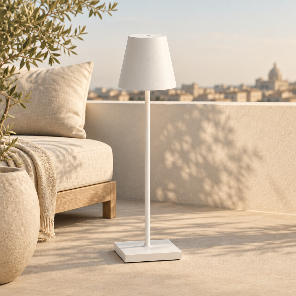Luminária Water de Piso e Mesa LED Sem Fio | Recarregável Touch