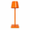Luminária Water mesa 38 cm laranja, sobre fundo branco