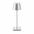 Luminária Water mesa 38 cm prata, sobre fundo branco