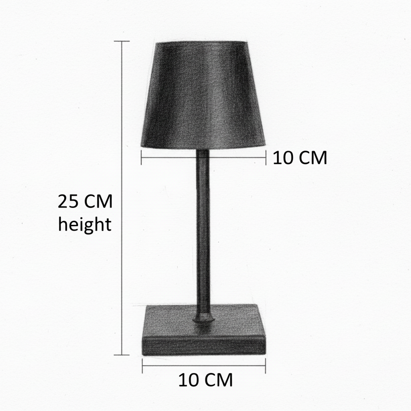 Water Mini Luminária De Mesa Abajur Dourado