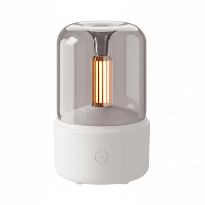 Luz de velas difusor aroma portátil 120ml usb umidificador de Ar - Decoronline+CO
